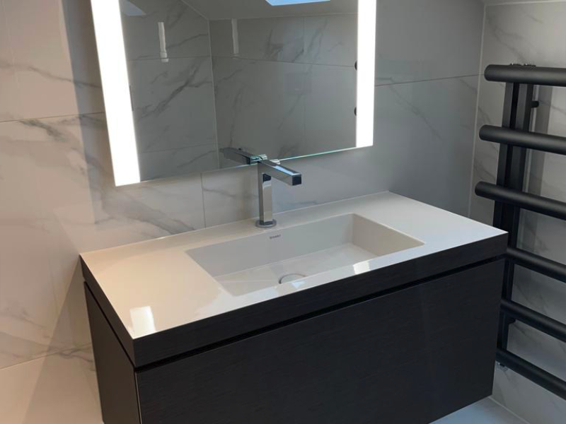 Example of a bathroom designed and installed in Hale, Cheshire by Stonehaus Bathrooms