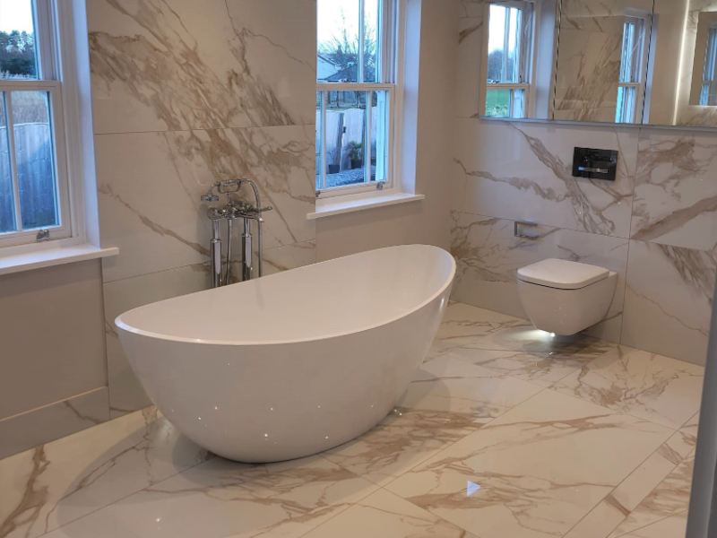 Example of a bathroom designed and installed in Hale, Cheshire by Stonehaus Bathrooms