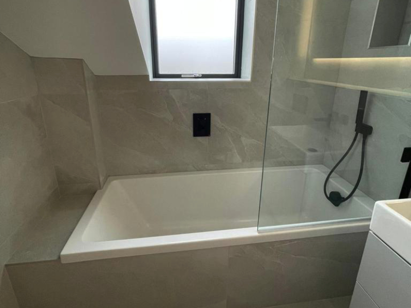 Example of a bathroom designed and installed in Wilmslow, Cheshire by Stonehaus Bathrooms