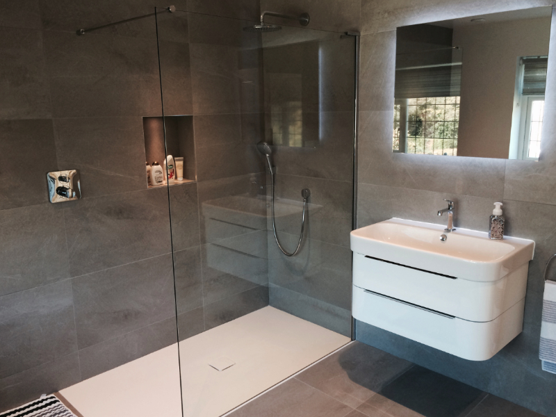 Example of a bathroom designed and installed in Wilmslow, Cheshire by Stonehaus Bathrooms