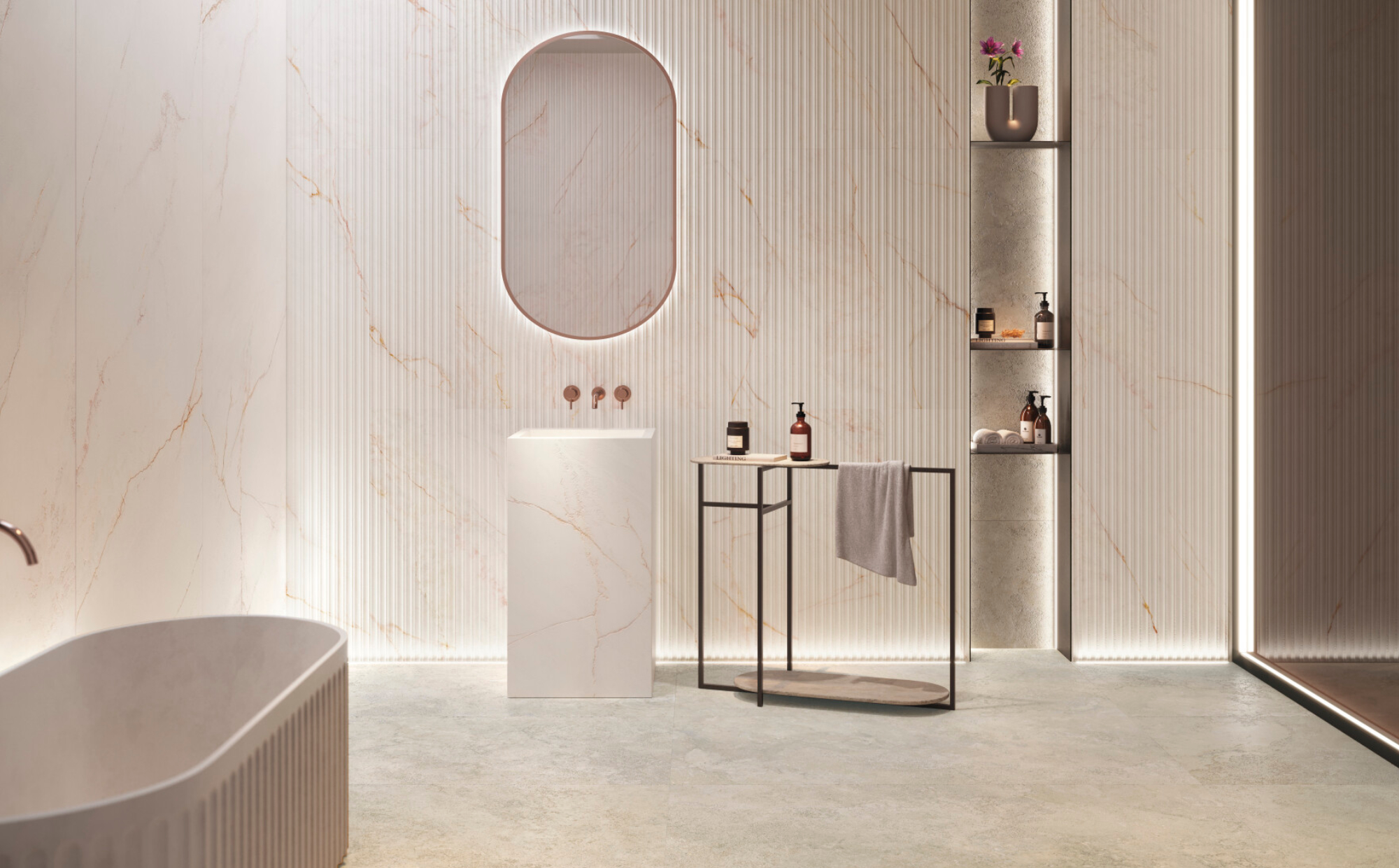 Museum Dahlia Tiles at Stonehaus Bathrooms Cheshire